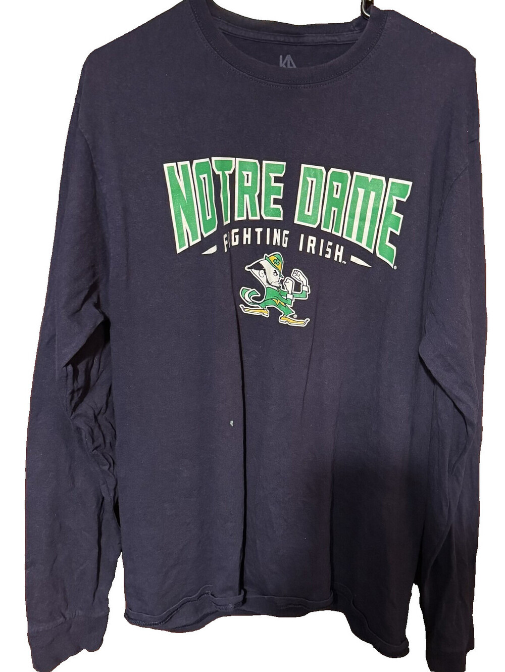 Notre Dame Fighting Irish Blue Knights Apparel TShirt Size L
